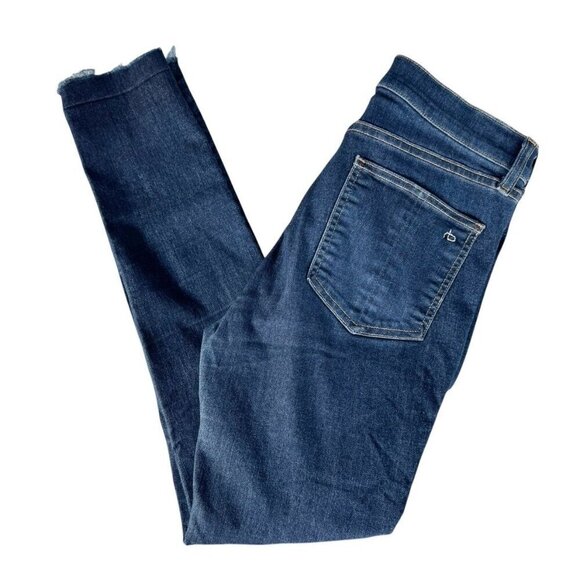 Rag & Bone Women's Sz 28 10 Inch Ankle Skinny High Rise Jeans in Mad River Blue - Picture 14 of 14